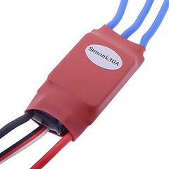 SimonK Red 30A BLDC ESC (With Connectors) – For FPV drones. -DIY drone parts -Robocraze