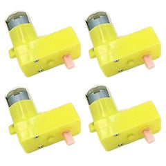 60 RPM L-Shaped Single Shaft BO Gear Motor, efficient for precise robotic movements – Robot Motors - Robocraze