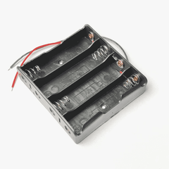 18650 4-Cell Holder – For DIY battery packs & electronics. -Battery Accessories -Robocraze