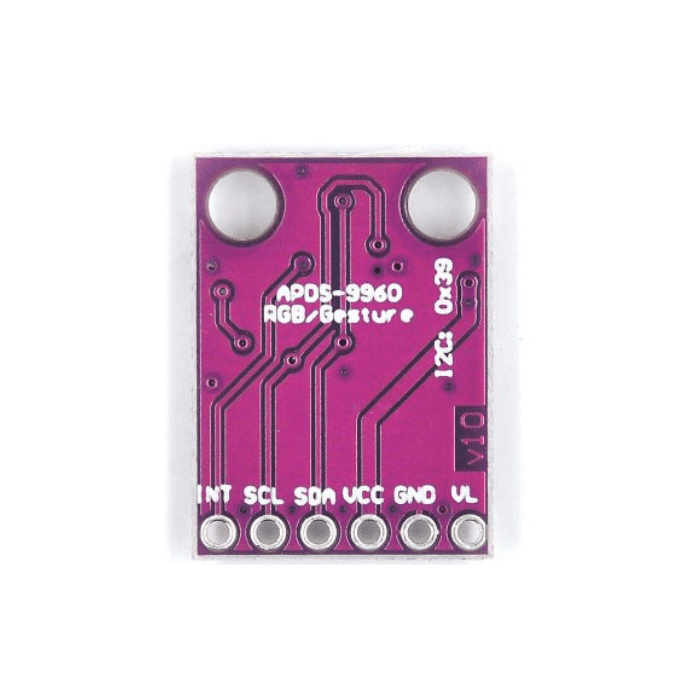 APDS 9960 RGB And Gesture Sensor - Detects RGB color, ambient light & gestures. -Gesture Sensor -Robocraze