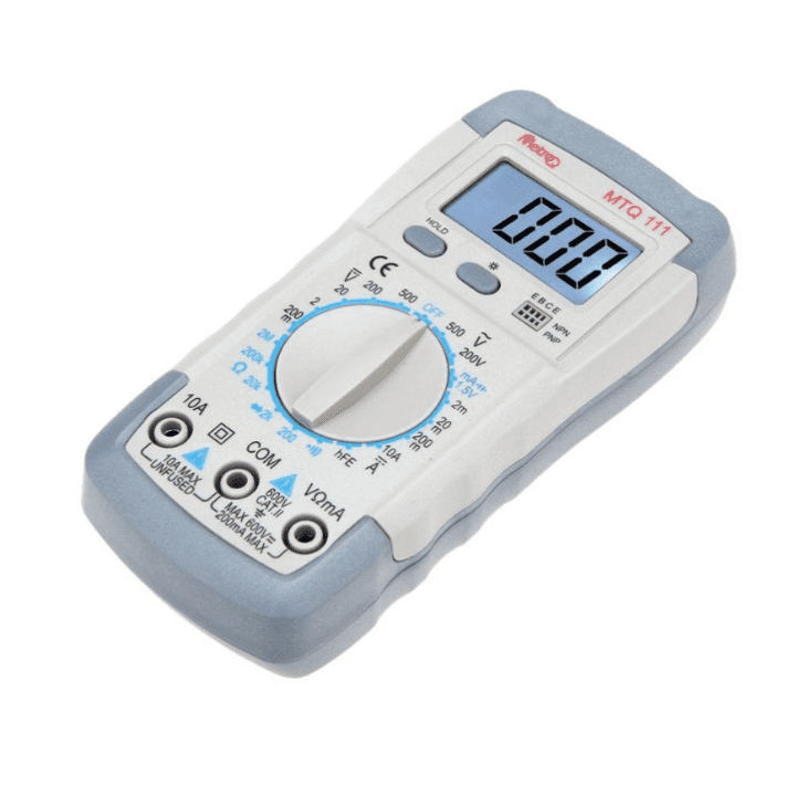 MetroQ MTQ-111 Digital Multimeter With Probes – Compact meter with probes for testing.-Digital Multimeter -Robocraze