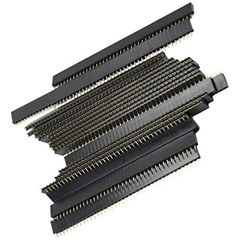 40x1 Pin 2.54mm Straight Female Pin Berg Strip (Pack of 50) - Robocraze