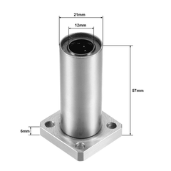 LMK12LUU 12mm square flange linear bearing for CNC and 3D printers -Linear Bearing -Robocraze