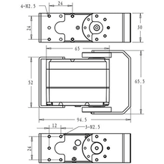Robot Servo 60kg RDS5160 Metal Gear Digital servo Motor-Robocraze