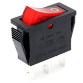 Rocker switch 16A 250V SPDT 3PIN Red LED-Robocraze