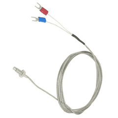 PT100 M6 Screw Probe Thermocouple (1M) – High-accuracy heat measurement. -Robocraze