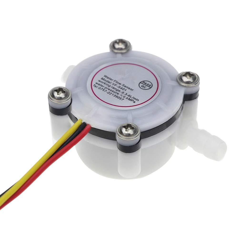 1/8 Inch Water Flow Sensor YF-S401 – Small sensor for precise flow monitoring.-Water Flow Sensor -Robocraze