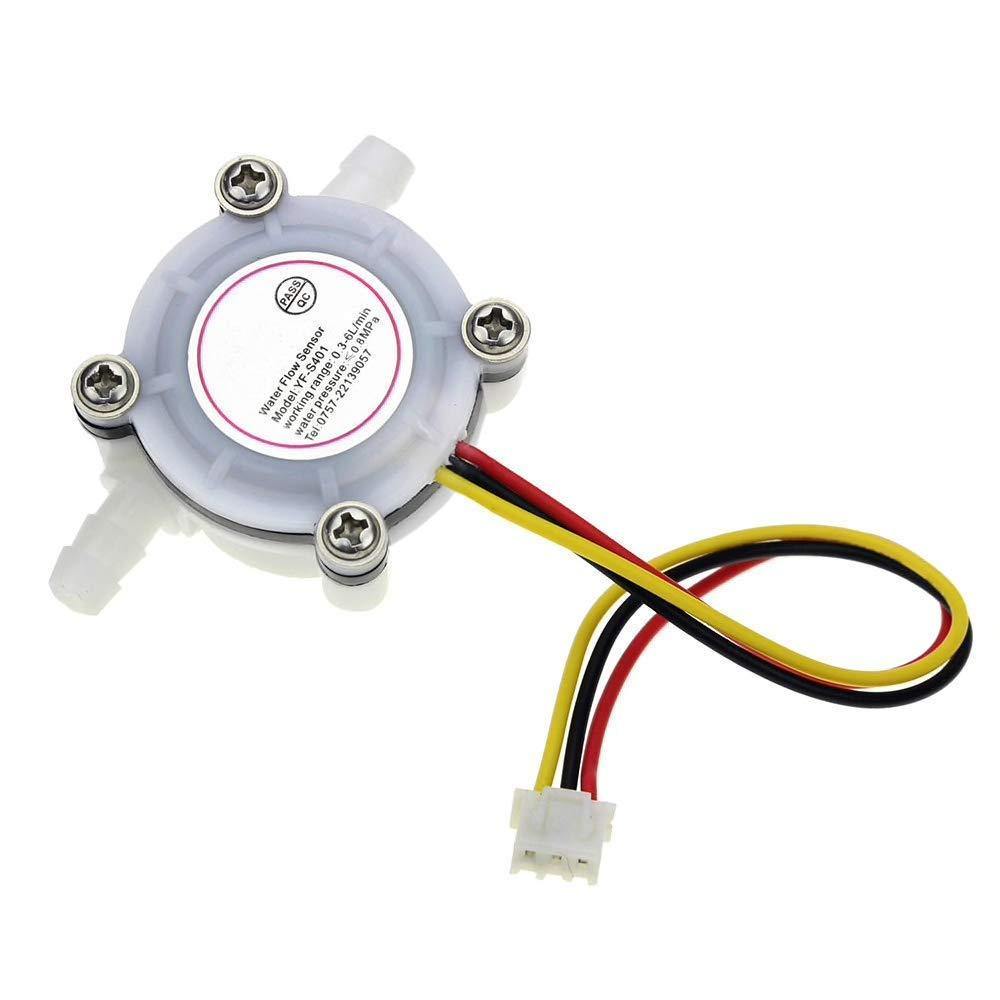 1/8 Inch Water Flow Sensor YF-S401 – Small sensor for precise flow monitoring.-Water Flow Sensor -Robocraze