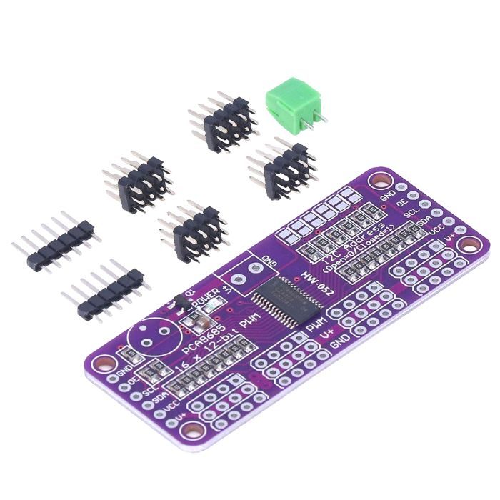 PCA9685 16 Channel 12 Bit Servo Motor Driver-Robocraze