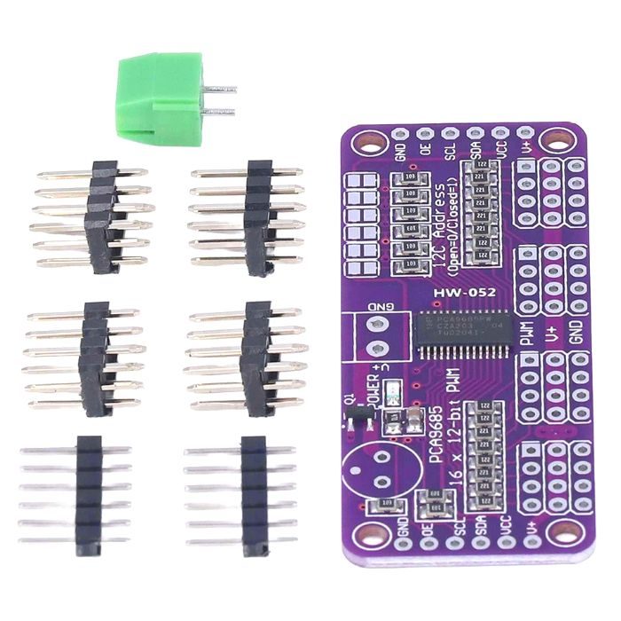 PCA9685 16 Channel 12 Bit Servo Motor Driver-Robocraze