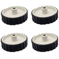 4 Pieces 7X2cm Robot Wheels + 4 Pieces 200 RPM DC Gear Motor, perfect for DIY robots – Electric Motors - Robocraze