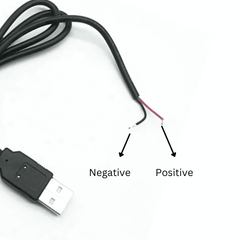Micro USB to USB Power Cable 1M – High-quality USB power supply cable. -Electronic Components -Robocraze