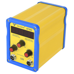 SOLDRON 878D Rework Station – Hot air & iron station for soldering – soldering station - Soldering Kit -Robocraze