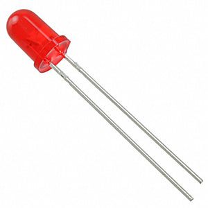 5mm Round Red Diffused LED (Pack of 10) – Soft-glow LED for circuits & lighting - Electronic Components - Robocraze