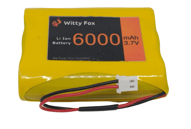 Witty Fox 3.7V 6000mAh Li-ion Battery – High-capacity battery for DIY kits. -Lithium Battery -Robocraze
