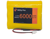 Witty Fox 3.7V 6000mAh Li-ion Battery – High-capacity battery for DIY kits. -Lithium Battery -Robocraze