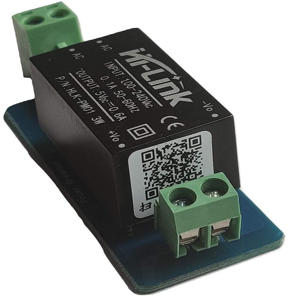 HI-LINK 5V 0.6A Power Module – Compact AC-DC converter for electronics. -Power Adapter -Robocraze