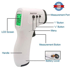 Infrared Touchless Forehead Thermometer | Thermometer Model GP300-Robocraze