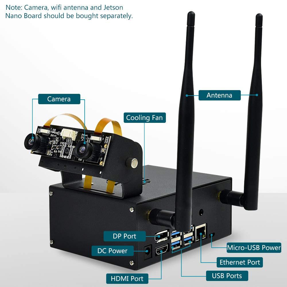 Jetson Nano Metal Case – Durable protective case for NVIDIA Jetson Nano. -Jetson Nano Accessories -Robocraze