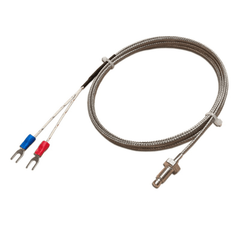PT100 M6 Screw Probe Thermocouple (1M) – High-accuracy heat measurement. -Robocraze