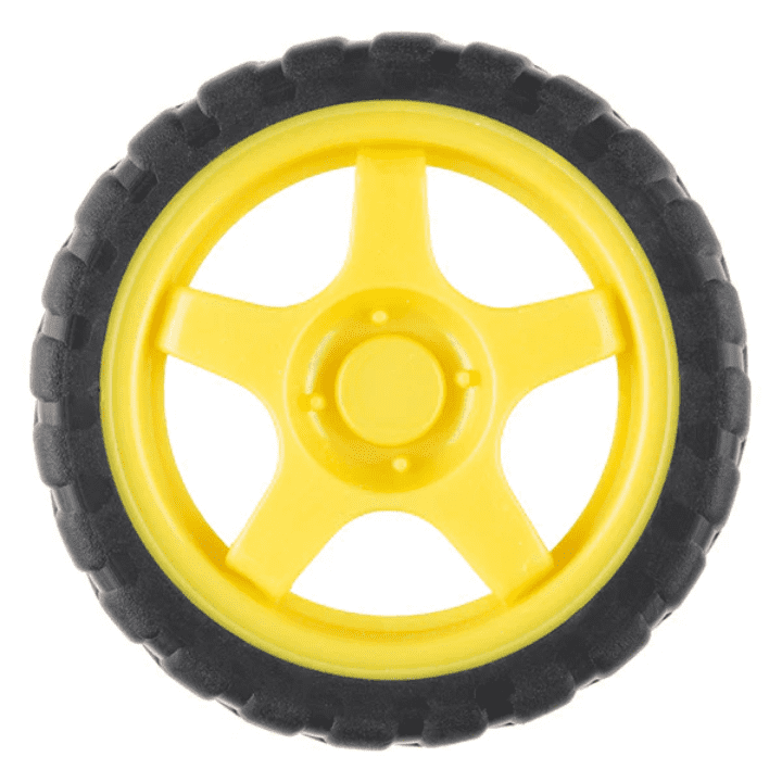65mm Rubber Wheel for BO Motor – Reliable BO motor wheel for robotics – Robot Wheels and Chassis - Robocraze