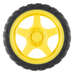 65mm Rubber Wheel for BO Motor – Reliable BO motor wheel for robotics – Robot Wheels and Chassis - Robocraze