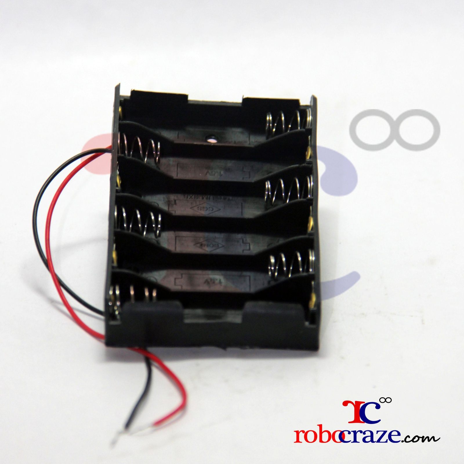 6x AA Battery Holder – For high-voltage DIY electronics. -Battery Accessories -Robocraze