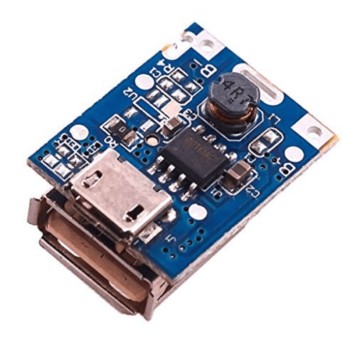 2-in-1 Charge Discharge Board 18650 – DIY lithium power bank module. -Battery Charger -Robocraze