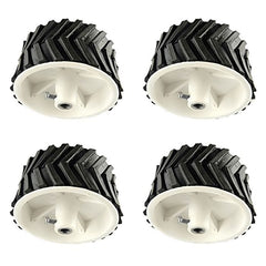 7x4cm Gear Motor Robot Wheel (4pcs) – Durable wheels for robot projects. -Robot Wheels and Chassis -Robocraze