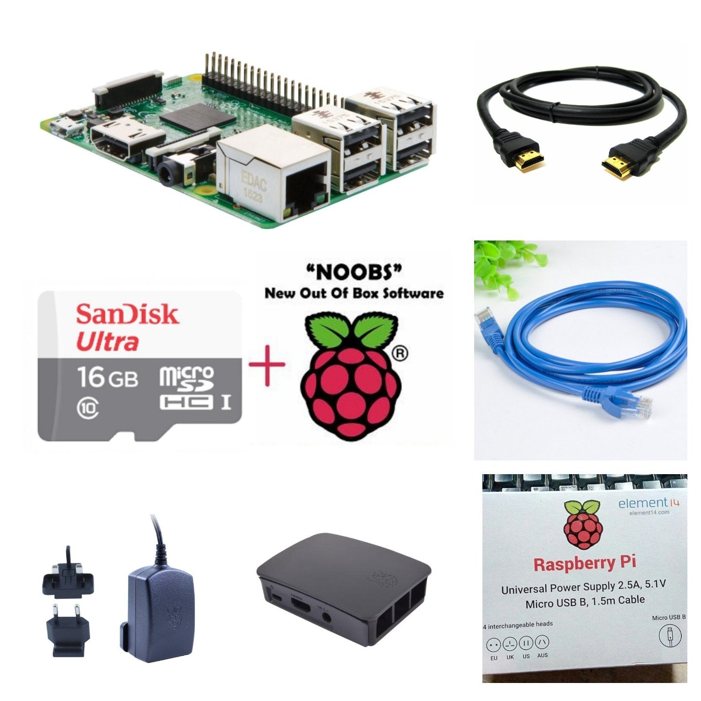 Raspberry Pi 3 Kit – Versatile Official Raspberry Pi kit for beginners & advanced users. -Robocraze