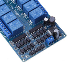 16 Channel 12V Relay Module Board – 16-channel relay board for automation projects. -Relay Module -Robocraze