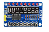 8-bit TM1638 LED key display module for Arduino and DIY electronics -Robocraze