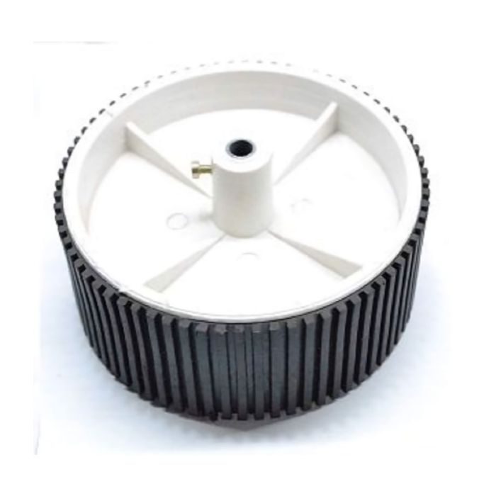 100x40mm Wheels for 6mm Shaft – Versatile gear motor wheel set. -Robot Wheels and Chassis -Robocraze