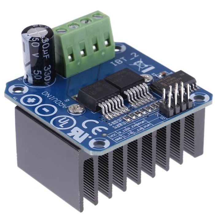 BTS7960B 43A H-Bridge Motor Driver – High-current motor driver for heavy-duty DC motors – Robocraze