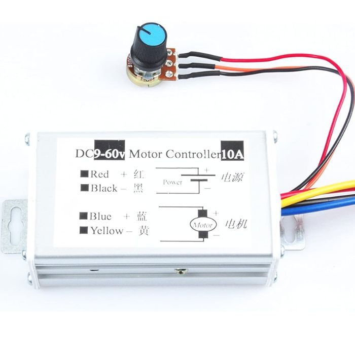 9-60V 10A DC Motor PWM Speed Controller – Adjustable motor speed controller for DC motors – Robocraze