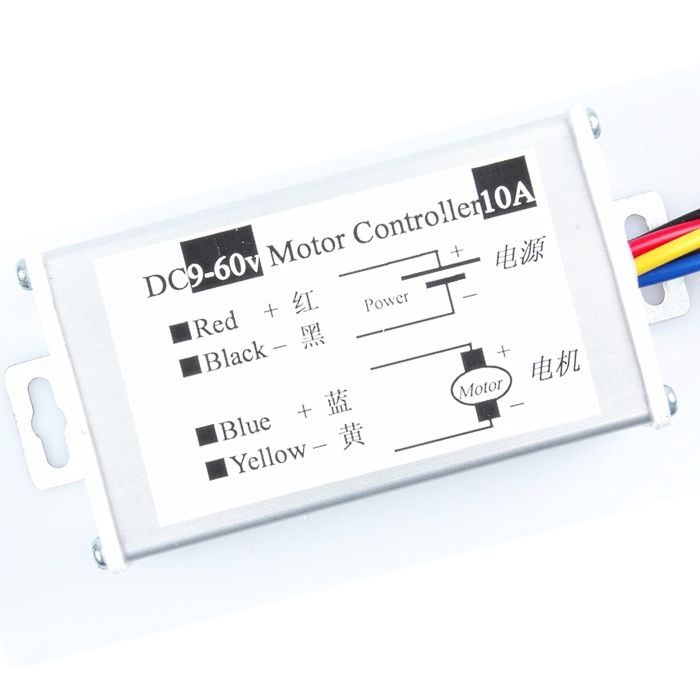 9-60V 10A DC Motor PWM Speed Controller – Adjustable motor speed controller for DC motors – Robocraze