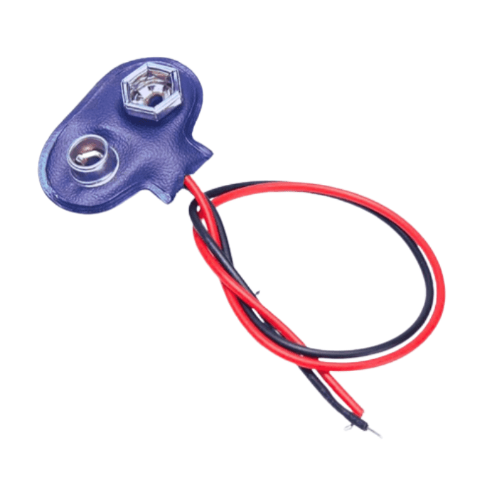 9V Battery Snap (Pack of 5) – For 9V battery connections. -Battery Accessories -Robocraze