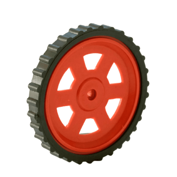 Red BO Motor Wheel (Set of 2) – High-traction BO motor wheels. -Robot Wheels and Chassis -Robocraze