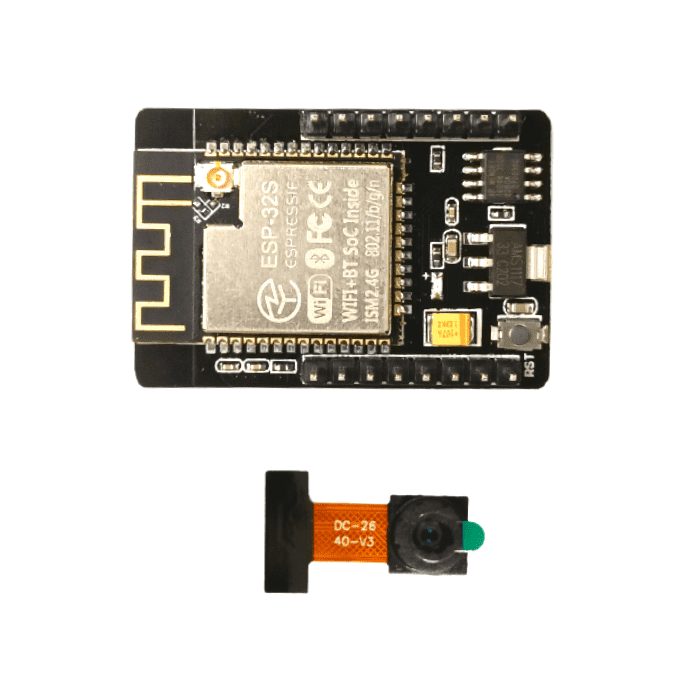 ESP32 CAM WiFi Module + OV2640 Camera โ AI & streaming-ready. -Nodemcu ESP Board -Robocraze