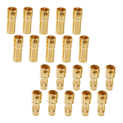 3.5mm Banana Plug Bullet Connector (Pack of 10) – Secure connections for drones. -DIY Drone Parts -Robocraze