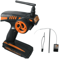 FlySky FS-GT2 Transmitter + FS-GR3E Receiver – FPV drone remote for quadcopters. -Robocraze