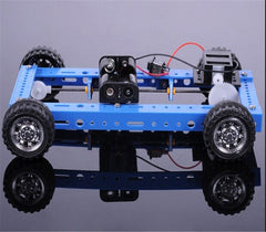 DIY Blue Electric 4-Wheel Drive Car Model – Exciting DIY Kits, STEM Kits, Robot Kits -Robocraze