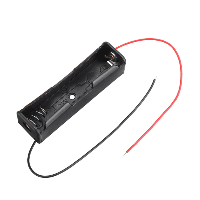 18650 Single Battery Holder – Secure lithium-ion installation. -Battery Accessories -Robocraze