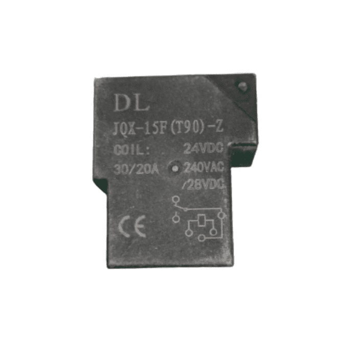 JQX-15F(T90) DC 24V 6-Pin Power Relay β High-power 24V DC industrial relay. -Robocraze
