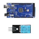 Arduino Mega 2560 + DHT11 Module – Mega 2560 board with DHT11 for temperature monitoring. -DIY Sensor Kit -Robocraze