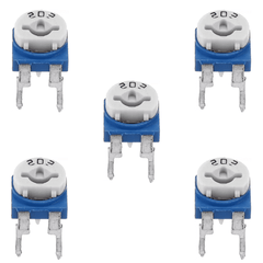 20K Cermet (Pack of 5) – Stable and accurate trimpots for circuit balancing - Electronic Components - Robocraze