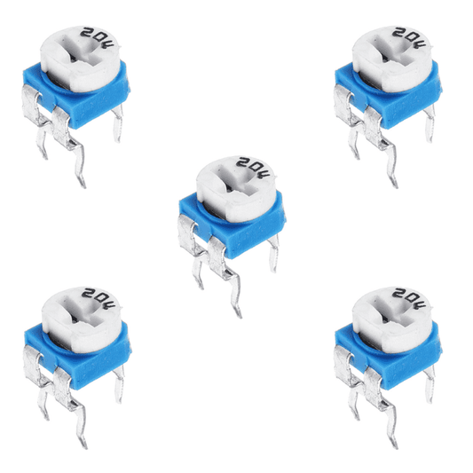 200K Cermet (Pack of 5) – Variable resistors for fine-tuning circuits.-Electronic Components -Robocraze