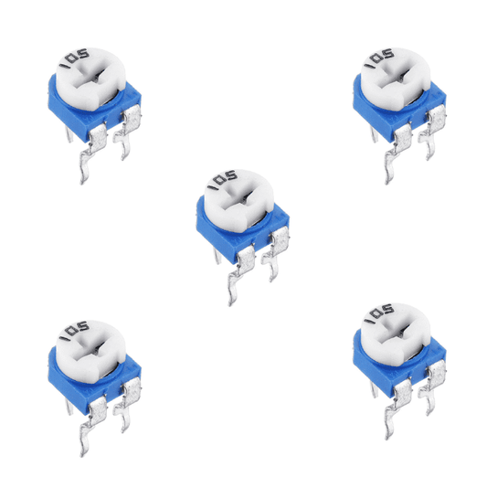 1M Cermet (Pack of 5) – High-precision potentiometers for tuning and calibration - Electronic Components - Robocraze