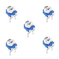 1M Cermet (Pack of 5) – High-precision potentiometers for tuning and calibration - Electronic Components - Robocraze