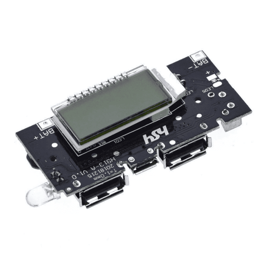 Dual USB 5V 1A 2.1A PCB Power Module – USB charger module with LCD. -Battery Charger -Robocraze